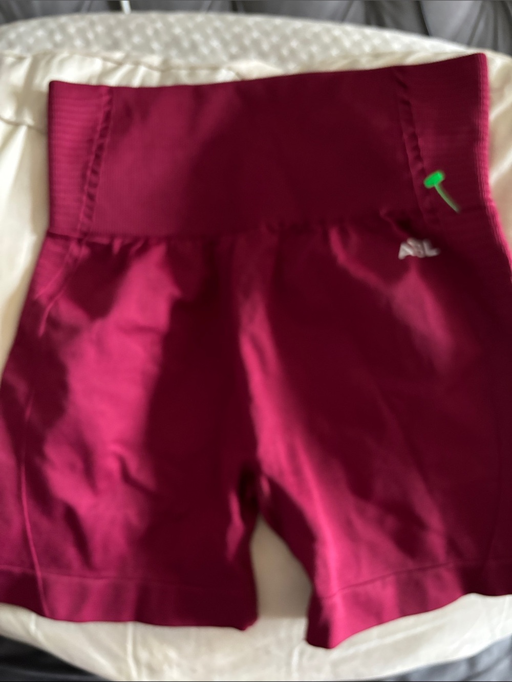 AYBL High-Waist Performance Shorts in Wine